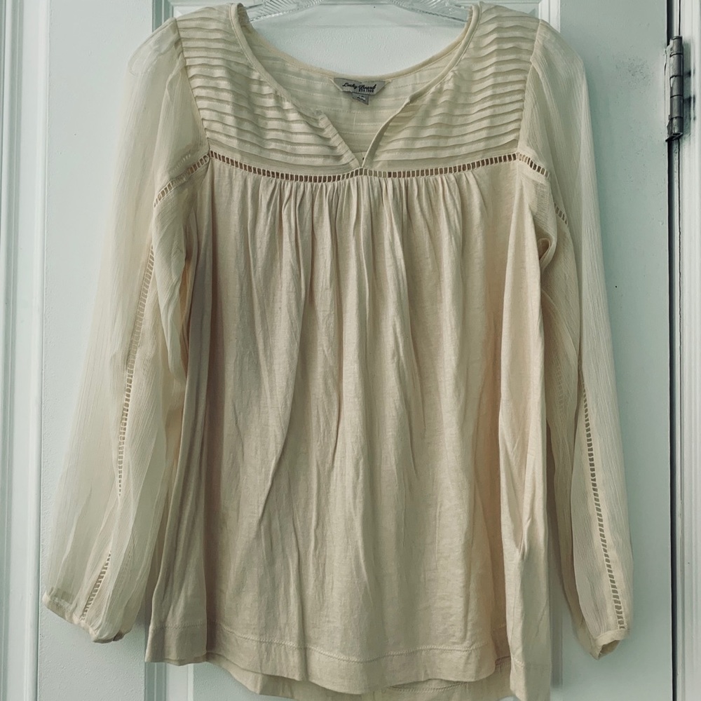 Lucky Brand Creme Blouse